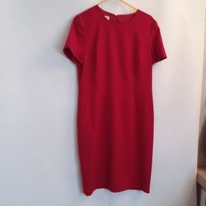 Red Woolen Talbots Dress